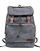 Produktbild Douguyan Unisex Erwachsene Canvas Daypack Männer Uni Rucksäcke Damen Herren Baumwoll Schultasche Vintage Student Rucksack mit Laptopfach Groß Backpack School Bag Schulrucksack Retro Reiserucksack Tasche Tagesrucksack Jungendliche Freizeitrucksack Sportrucksack Laptoprucksack bis 17" Computer Notebook Rucksack für Wandern Outdoor Sport Reisen Schule College E00119 Grau
