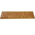 Walnutbae Handmade Full Wooden Bamboo Wireless Keyboard (ECO-Friendly) Compatible with All Software