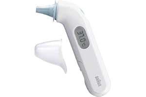 Braun ThermoScan 3 Örontermometer | Märke Nr. 1 bland läkare1 | IRT3030 | Snabb mätning på 1 sekund | Feberindikator med ljud