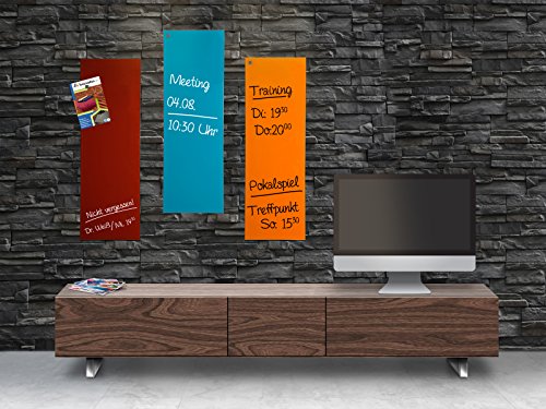 Preisvergleich Produktbild Master of Boards® Glas Magnettafel / Farbe wählbar / 20x60cm