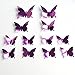 Produktbild DIY PVC Sticker Wallpaper Aufkleber, Stillshine - 3D Stereo Mirror Butterfly Wall Aufkleber und Wandbilder Wand Aufkleber Wallpaper abnehmbare Wand Dekor dekorativ (Stil 5)