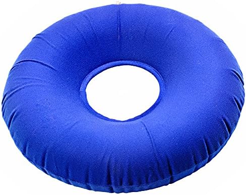 Inflatable Nylon PVC Donut Round Cushion Ring pressure sores haemorrhoids with pump
