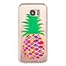 Produktbild Taschen Schale für Samsung Galaxy S7 edge Hülle KSHOP Weiche TPU Silikon Crystal Case Schutzhülle schlank Durchsichtig Anti Finger kratzfeste - Bunte Ananas