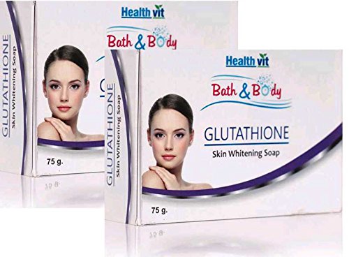 Healthvit Bath and Body Glutathione Skin Whitening Soap, 75g (Pack of 2) RS.180 (28.00% Off) - Amazon