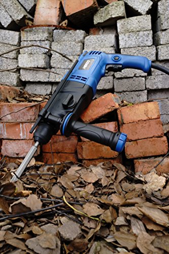 HERZO Expert 900W 3.0 J Bohrhammer mit Bohrer+Meissel 5 Stk SDS-Plus (bis 26 mm Bohr-Ø) Tiefenanschlag, Zusatzhandgriff, Koffer, Staubschutzkappe - 5