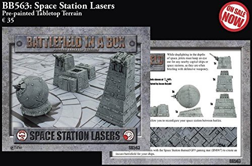 Preisvergleich Produktbild Battlefield in a Box Space Station Lasers. by Battlefront Miniature