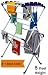 TruGood Cloth Hanging Stand for Drying Clothes Foldable / Folding / Portable ( BIG SUMO ) RS.1978.00