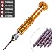 Produktbild AOLVO 5-in-1 Präzisions-Schraubendreher-Set, Mini-Multi-Professional-Reparatur-Werkzeug-Kits für iPhone, iPad, PC Laptop, Uhr, Brille und andere Elektronik gelb