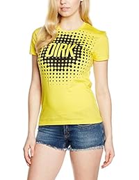 DW7020520106 Bikkembergs Camiseta Manga Corta Mujer Algodón Amarillo
