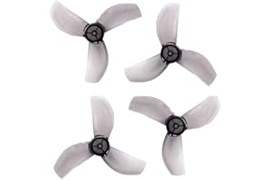 Gemfan 4Pairs 35mm 3 pale elica 4 pale 1,0 mm CW CCW PC Paddle per 08028 Motor Freestyle Racing Tinywhoop Drone (3 lame, grigio)