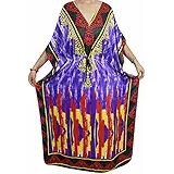Indiatrendzs Women Printed Viscose Nighty Kaftan Beautiful Floral Kimono Style Housewear Nightdress