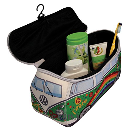 VW Collection by BRISA * VW Bulli T1 Universal-Tasche im 3D-Design aus Neopren (Peace-Green) - 2