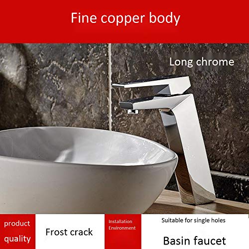 Anding Tischarmaturen Mit Warmen Und Kalten Taps Copper Kalten Bassin-Hahn-Körper-Bassin-Hahn-Badezimmer Waschbecken Chrome-Plated countertop Basin with 2 Inlet Hoses