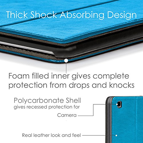 Forefront Cases® Lenovo Tab 3 8 / Tab 2 A8-50 Leder Hülle Schutzhülle Tasche Smart Case Cover Stand – Rundum-Geräteschutz und intelligente Auto Schlaf / Wach Funktion inkl. Eingabestift und Displayschutz - 8