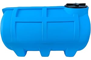 Varile 250L Trinkwassertank Blau | BPA-Frei | integriertes 3/4" Messinggewinde | Made in EU | Lebensmittelgeeignet | Horizontal