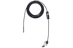 ‎SEAFRONT Endoskopowa Kamera Inspekcyjna 3 w 1 Telefon Komórkowy PC Kamera Endoskopowa Typu USB Wodoodporny Boroskop Inspekcyjny ze światłem LED