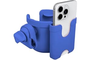 MC MICUS Portavasos Carrito Bebe, Accesorios para Coche de Bebe, Accesorios Carro Bebe, sujeta Vasos Carro Bebe, Accesorios Carrito Bebe, Posavasos Carro Bebe. (Azul 2-1)