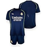 Real Madrid Conjunto Infantil 2a Equipaci&oacute;n 25-26 Camisa Unisex ni&ntilde;os (Pack de 1)