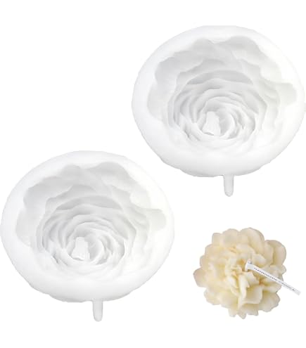 Stampo in silicone per il viso, realizzato a mano, per il sapone di gesso, per aromaterapia, a doppia faccia, per creazioni artigianali