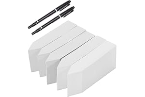 ‎MECCTUCK 500 Stück Pflanzenschilder,Gartenetiketten Pflanzen Etiketten,Kunststoff Pflanzenetiketten Wetterfest,Garten Pflanzenschilder mit 2 Filzstiften für Kindergarten Topf Gartenpflanze Tags Pflanzen Marker