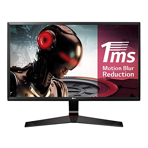 LG 24MP59G-P - Monitor gaming de 61 cm (24 pulgadas, Full HD, IPS, 1920 x 1080 pixeles, 5 ms, 1 ms con Motion Blur Reduction, 16:9, 250 cd/m2) color negro