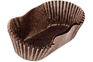 ARTIGIAN CARTA 1000 pz pirottini muffin carta da forno, pirottini cupcake tulipano per dolci e cioccolatini marrone 3 x 8 x H 2,35 cm