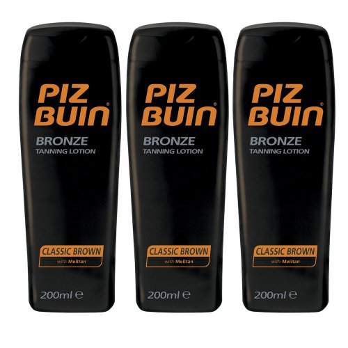 3 x PIZ BUIN ® Tanning Lotion, Classic Brown, schöne natürliche Bräune je 200 ml/Bräunungslotion