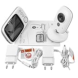 XCSOURCE 2,4-GHz-Wireless Digital Video Babyfone, Nachtsicht , Temperatur/Zeit-Vertretung, mit 8 Lullabies und 2 Wege Talk Intercom-VOX-System HS494 - 2