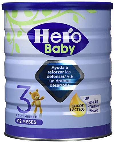 Hero Baby Nutrasense 3 Leche de Crecimiento para Bebés a partir de los 12 meses 800 g