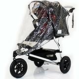 Mountain Buggy RAINCOVER (ZIPPED) Urban Jungle/Terrain (Single) Storm Cover Chrystal Clear Heavy Duty Design