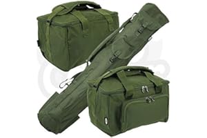 Carp Coarse Fishing Luggage Set Quiver Rod holdall & Deluxe Padded Carryall Made By NGT
