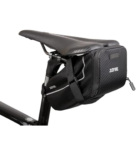 Sacoche De Selle Vélo Réfléchissante – étanche, 19x10.5x8.5 Cm, Avec Boucle Pour Feu Arrière !