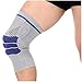 Produktbild Sport-Knieschützer, Kompressions-Knie-Ärmel Mit Rutschfestem Einstellbaren Druckband, Knieschützer Für Laufen, Sport, Gelenk-Patella-Schmerzlinderung, Arthritis Und Verletzungserholung - Single,Gray,L