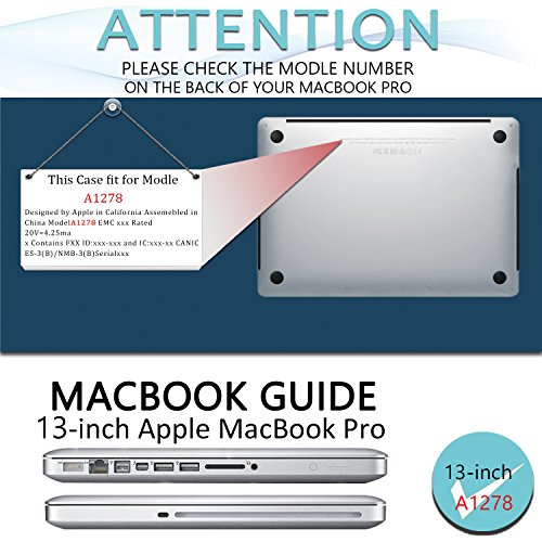 FOGEEK MacBook Pro 13 H  lle  Hard Case Print Frosted f  r MacBook Pro 13 Zoll  A1278    Wei   Marmor Muster Rubber Coated Hard Shell Cover Etui Tasch