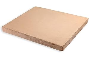 Megashopitalia Biscotto di Casapulla Pietra Refrattaria per Pizza Forno Fornace Sorbo Made in Italy (L40xP40xH3,2cm)