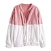 Produktbild Sannysis Damen Pullover Herbst Winter Elegant Plüschmantel Flauschiger Mantel Winter Jacke Cardigan Mantel Outwear Jumper