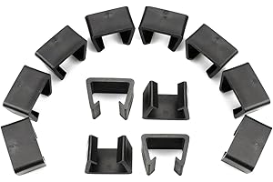 Hyakoz 12 clips de mimbre y plástico para silla y muebles exteriores, conector de fijación para sillas de ratán y sofás
