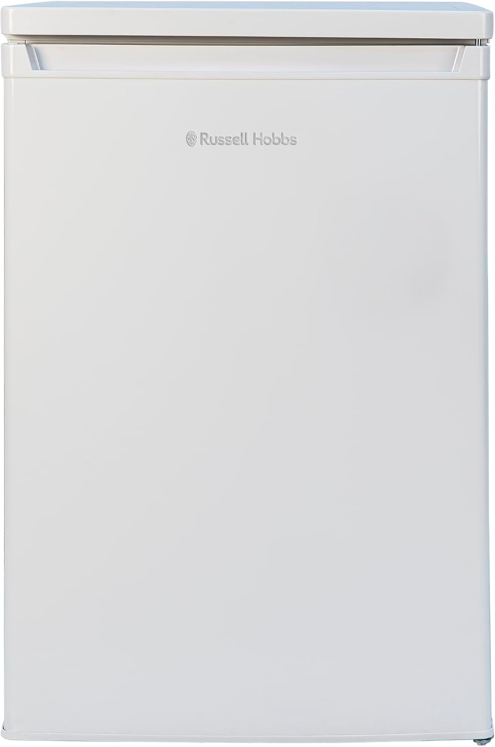 Russell Hobbs Under Counter Larder Fridge 127 Litre with Adjustable Thermostat & Feet, 3 Removable Shelves, Internal LED Light, Reversible Door, White, 2 Year Guarantee RH85UCLF552E1W