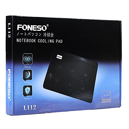 Foneso 14-15 Zoll Laptop Kühler Notebook Cooler Ständer Kühlpad Kühlmatte mit 6 × Lüfter - 7