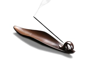 YINENG 9 Length Incense Stick Holder with 3 Holes, Ceramic Incense Ash Cather for Counters, Meditation Room, Yoga, Home, Office, Brown