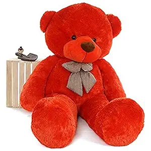 HUG n FEEL SOFT TOYS Teddy bear 6 feet, Soft toy, Teddy bear 6 feet for girls,Soft toys for kids, Birthday gift for girls,Wife,Girlfriend,Husband, Gift items toy, (6 feet, Red)