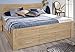 Produktbild Rauch AL619.022U Bett 140x200 cm Isotta / B 145 H 96 T 208 cm / Korpus/Front: Eiche Sonoma