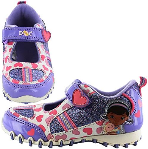 Girls Doc McStuffin Corfe Ballet Shoes in Lilac/Pink/White (5 UK CHILD)