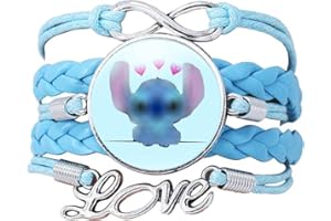 TTDCQQID Bracelet Enfant, Bracelet en Cuir Tressé, Bracelet Enfant Fille, Bracelet Ajustable, Cartoon Bracelet, Bracelet à breloques femme, Bracelet Amitié Enfant, Enfants Cadeau pour Garçon, Fille