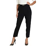 Elisabetta Franchi PA38511E2 Pantalone Donna Nero 44 : Amazon.it:  Abbigliamento