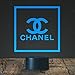 Price comparison product image CoCo Chanel Logo Lamp, Fashion decor, Decoration lamp, 7 Color Mode, Awesome gifts (MT239)
