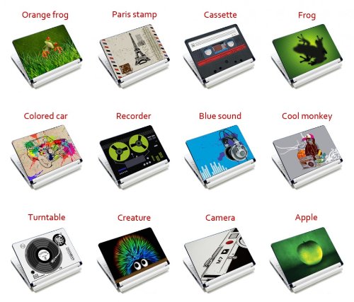 MySleeveDesign Notebook Skin Aufkleber Folie Sticker für Geräte der Größe 10,2 Zoll / 11,6 – 12,1 Zoll / 13,3 Zoll / 14 Zoll / 15,4 – 15,6 Zoll mit VERSCH. DESIGNS – Colored Butterfly - 2