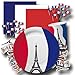 Produktbild Frankreich Motiv-Partygeschirrset VIVE LA FRANCE