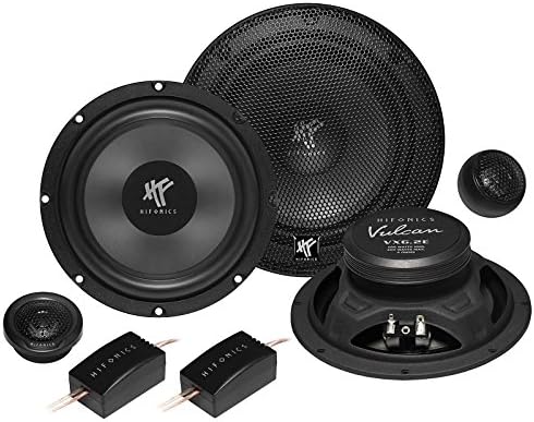 Hifonics Speaker 400 W 16.5 cm VX6.2E Component Including Installation Kit for VW Passat B7 3C from 11/2010