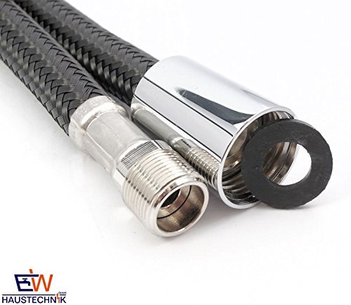 Küchen-Ersatzbrauseschlauch M15/1 x 1/2″ Konusmutter x 120 cm – Nylon mit DVGW, KTW-A, W-270 - 2
